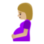 pregnant woman: medium-light skin tone