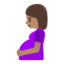 pregnant woman: medium skin tone