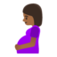 pregnant woman: medium-dark skin tone