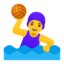 femme jouant au water-polo