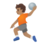 person playing handball: medium skin tone