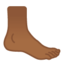 foot: medium-dark skin tone