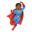 superhero: medium-dark skin tone