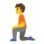 person kneeling