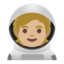 astronaut: medium-light skin tone