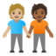 people holding hands: medium-light skin tone, medium-dark skin tone