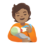 person feeding baby: medium skin tone