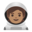 astronaut: medium skin tone