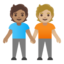 people holding hands: medium skin tone, medium-light skin tone