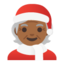 mx claus: medium-dark skin tone