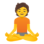 person in lotus position