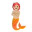 merperson: medium-light skin tone