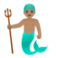 merman: peau légèrement mate