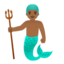 merman: peau moyennement foncée