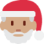 Santa Claus: medium skin tone