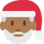 Santa Claus: medium-dark skin tone