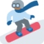 snowboarder: medium-dark skin tone