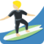 person surfing: medium-light skin tone