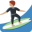 person surfing: medium skin tone