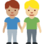 men holding hands: medium skin tone, medium-light skin tone