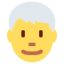 man: white hair