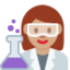 woman scientist: medium skin tone