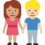 woman and man holding hands: medium skin tone, medium-light skin tone