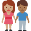 woman and man holding hands: medium skin tone, medium-dark skin tone