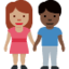 woman and man holding hands: medium skin tone, dark skin tone