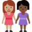 women holding hands: medium skin tone, dark skin tone