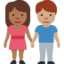 woman and man holding hands: medium-dark skin tone, medium skin tone