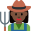 woman farmer: dark skin tone