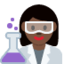 woman scientist: dark skin tone