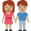 woman and man holding hands: medium skin tone