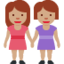 women holding hands: medium skin tone