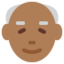 old man: medium-dark skin tone