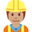 construction worker: medium skin tone