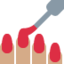 nail polish: medium skin tone