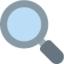 magnifying glass tilted left