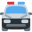 oncoming police car