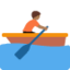 person rowing boat: medium-dark skin tone