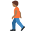 person walking: medium-dark skin tone