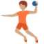 person playing handball: medium skin tone