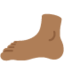 foot: medium-dark skin tone