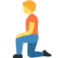 person kneeling