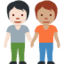 people holding hands: light skin tone, medium skin tone