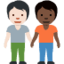 people holding hands: light skin tone, dark skin tone