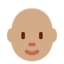 person: medium skin tone, bald