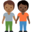 people holding hands: medium-dark skin tone, dark skin tone