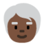 older person: dark skin tone